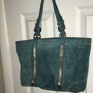 Coach suede satchel